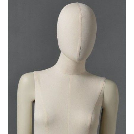TonHan Mannequin Vitrine Abstrait Homme MC+1 White – Blanc Mat Laqué 185 Cm