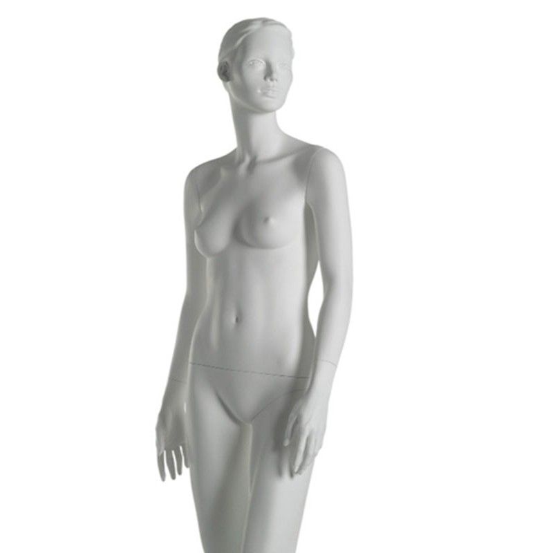 Runway MA-5 stylized female mannequin white paint customizable face sculpted hair Mannequin stylized woman Runway ma-5
