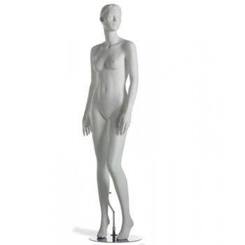 Runway MA-5 stylized female mannequin white paint customizable face sculpted hair