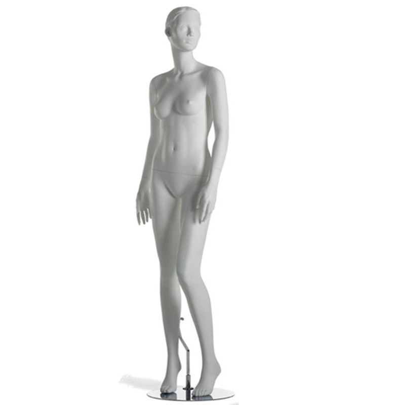 Runway MA-5 stylized female mannequin white paint customizable face sculpted hair Mannequin stylized woman Runway ma-5