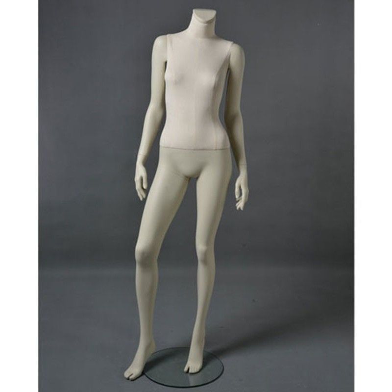 Mannequin vitrine femme cltd12 sans tête blanc