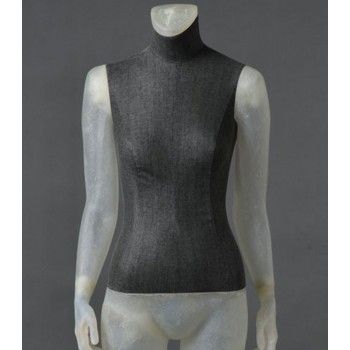 Mannequin vitrine femme cltd26 transparent sans tê