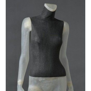 Mannequin vitrine femme clt12 transparent sans tête