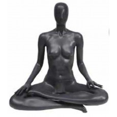 Mannequin vitrine femme yoga position du lotus