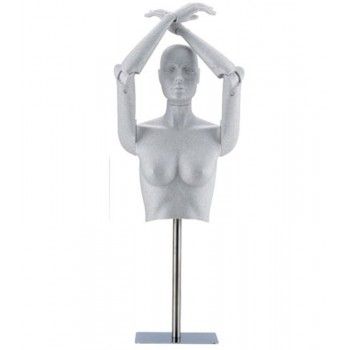 Mannequin femme flexible avec tête détachable