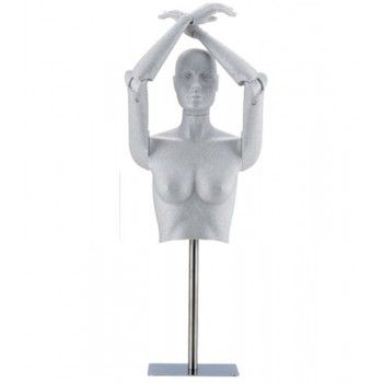 Mannequin flexible woman flexible bust form