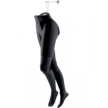 Woman flexible mannequin female legs hanging