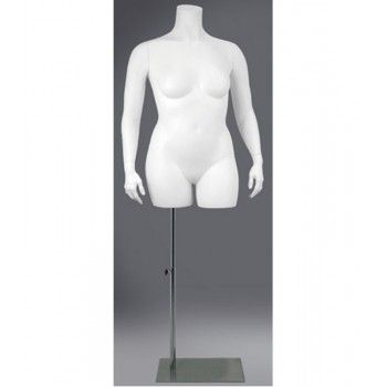 Large size female mannequin bust torso xxxl on base