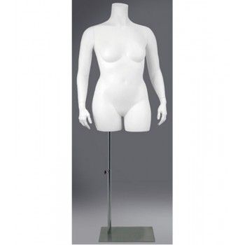 Mannequin femme grande taille buste torso XL sur base