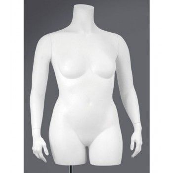 Large size female mannequin bust torso xxxl on base