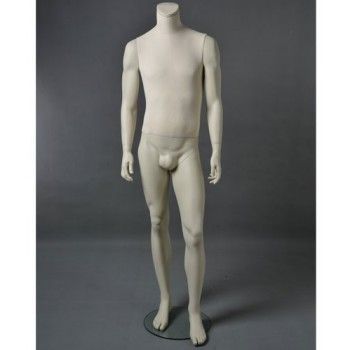 Display mannequin man cltu20 white headless - Display mannequins headless Male