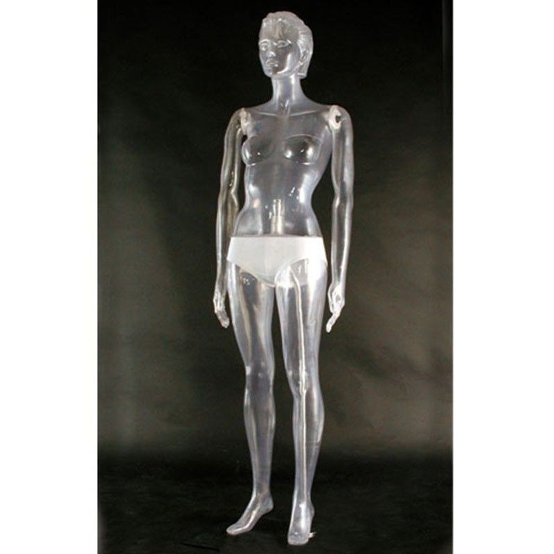 Maniquí transparente mujer en plástico 213nt - Maniquies esculpidos Mujer Maniquí transparente mujer en plástico 213nt