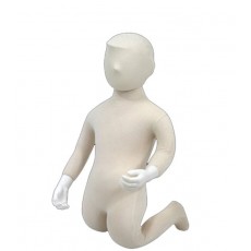 Child flexible mannequin with head