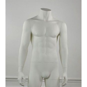 Male Mannequin Forms, White Male Headless Mannequin (Full), Upper Torso  Display Forms