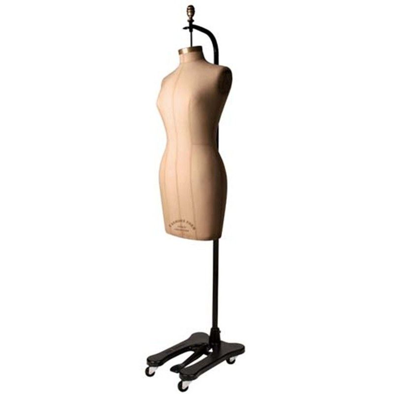 Medium size female tailor bust mannequin wooden arms