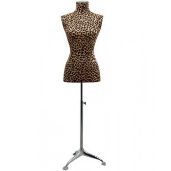 Buste couture femme mannequin buste léopard