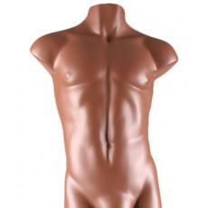 Busto manichino uomo marrón