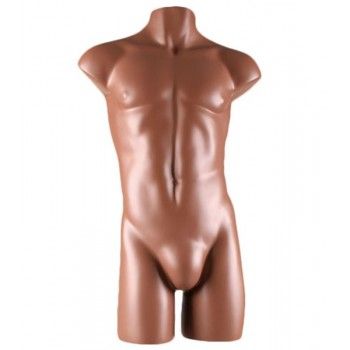 Man bust mannequin bust brown