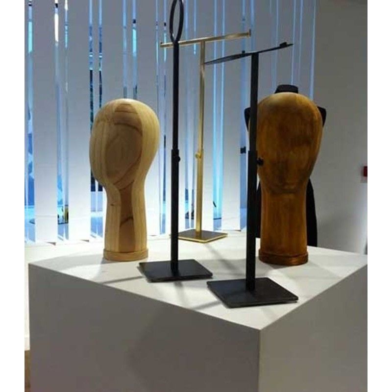 Dark oak wooden head male frmt01 Mannequins Online