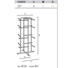 Lingerie merchandising unit round section 277