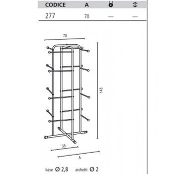 Lingerie merchandising unit round section 277