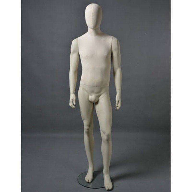 Mannequin vitrine homme cltu20 blanc - Mannequin homme abstrait Mannequin vitrine homme cltu20 blanc