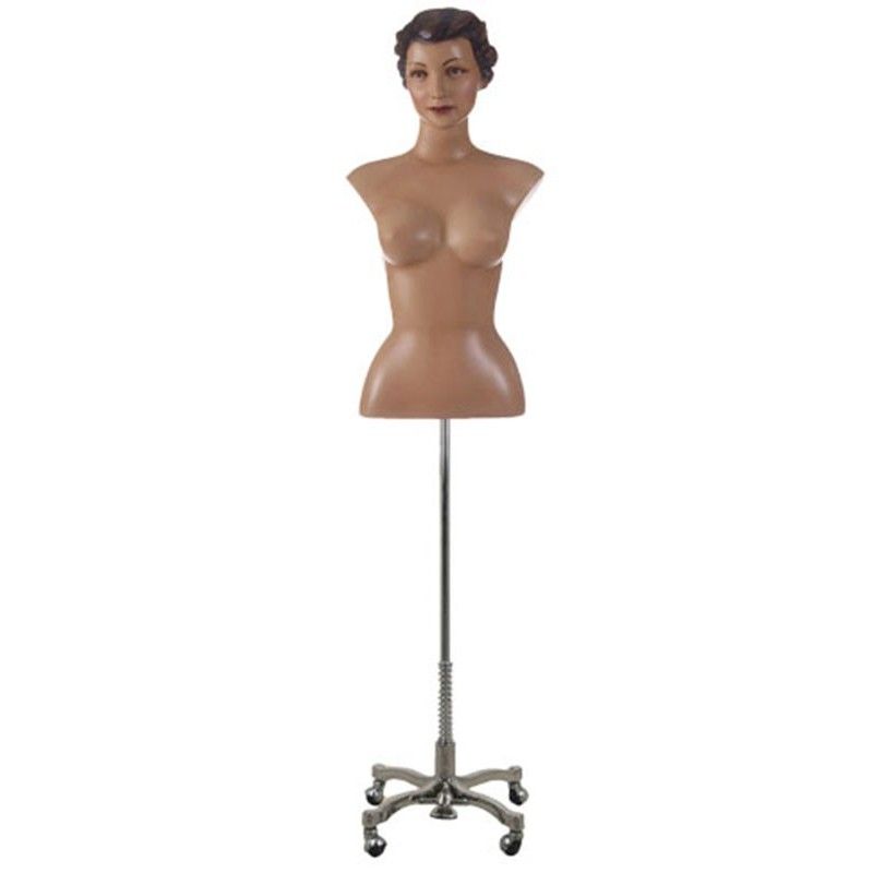 Manichino donna vintage: busto femminile retrò Pauline