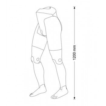 Manichino uomo flessibile: gambe flessibili articolate Nero