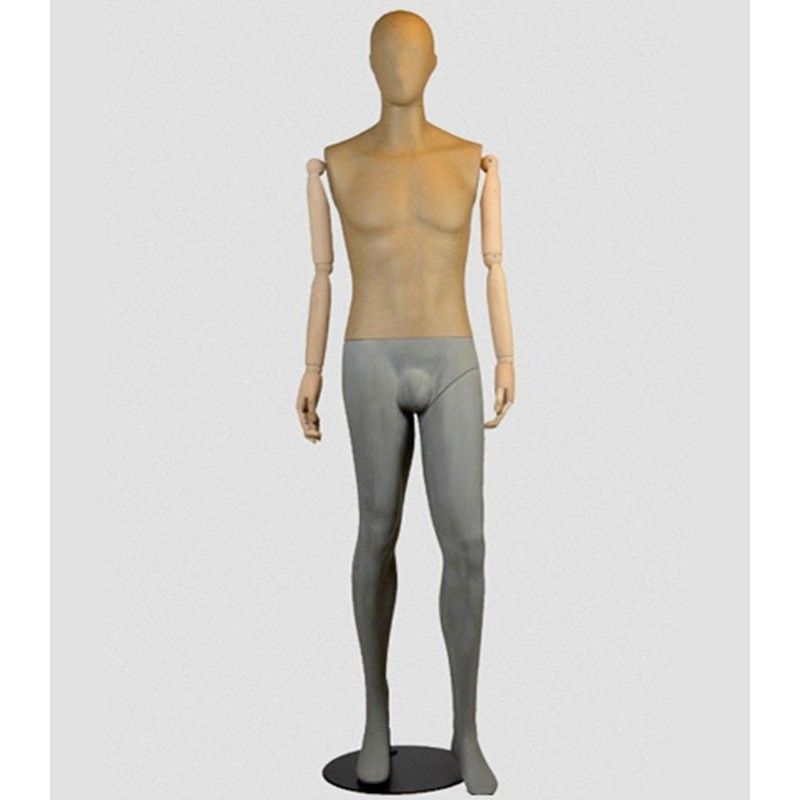 Maniquí hombre con brazo articulado y cuerpo de resina tmhd-0