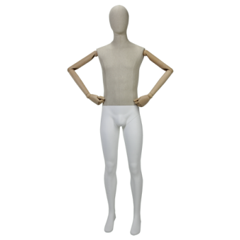 Male display mannequin in wood MN-Y-526