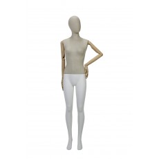 Manichino donna Montaigne braccia articolate in legno