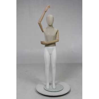 Child mannequin 10-12 years articulated wooden arm Y510