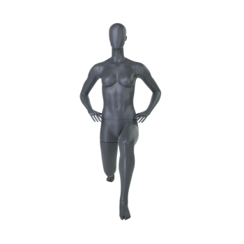 Mannequin Femme SPORT gris SPL-12 musculation fente avant