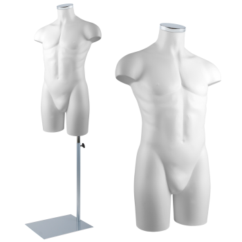 Kit Completo Torso Hombre Busto Plastico IMPACT Base y Tapa RM326