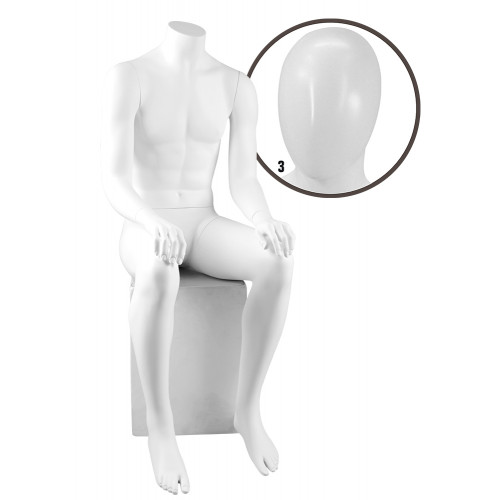 Mannequin homme assis abstrait Y840/3