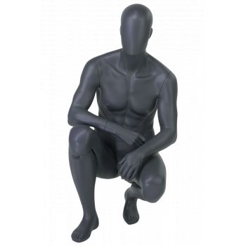 Mannequin de sport homme - sprinter- qualité frp gris graphite