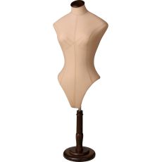 Busto principessa tessuti vintage Donna originale BC1000-1/BO base e manica in legno marrone