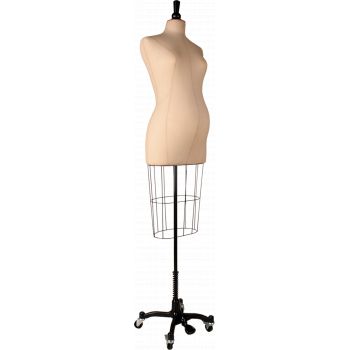 Buste couture tissus vintage Original femme enceinte 6 mois BC227-1/BO cage et base métal noir