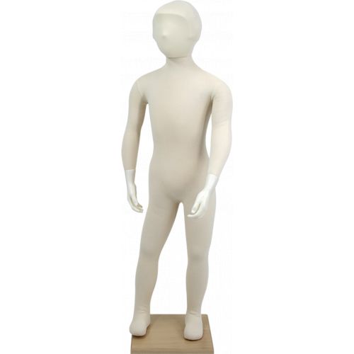 Child flexible mannequin with head