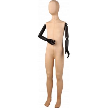 Child flexible mannequin with head