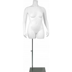 Mannequin femme grande taille buste torso XL sur base