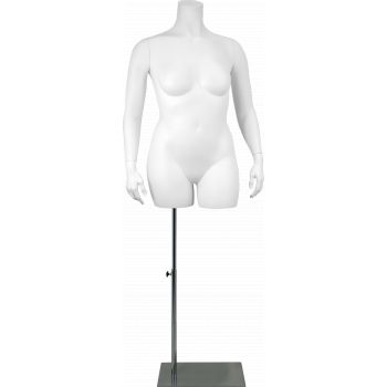 Busto di manichino femminile di grandi dimensioni busto xxxl su base