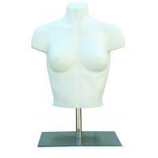 Women's torso S or M plastic bust IMPACT base neck cap complete