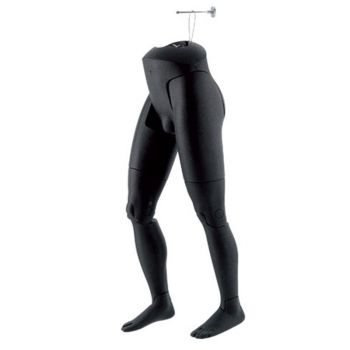 Flexible Male Mannequin: Articulated Flexible Legs Black