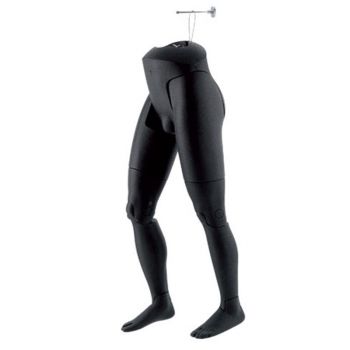Flexible männliche Schaufensterpuppe: Gelenkflexible Beine Schwarz