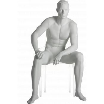 Seated male window mannequin ma-9-03