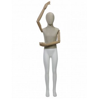 Child mannequin 10-12 years articulated wooden arm Y510