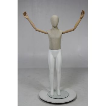 Mannequin enfant Y510 10-12 ans bras bois articulés