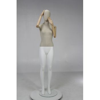 Damenfigur Montaigne Gelenkarme aus Holz