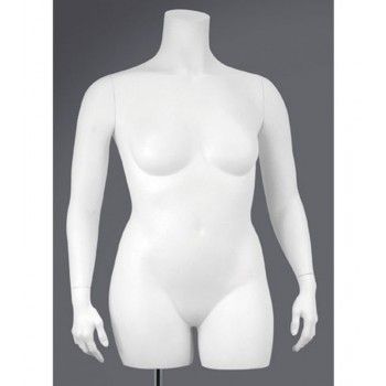 Torso femme grande taille sans tête à poser